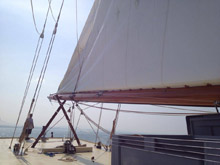 Taking charge of rigging a 65m Indonesian ketch